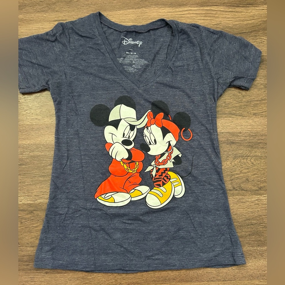 Disney Hip Hop Mickey Minnie T-shirt.
Women's size Medium.